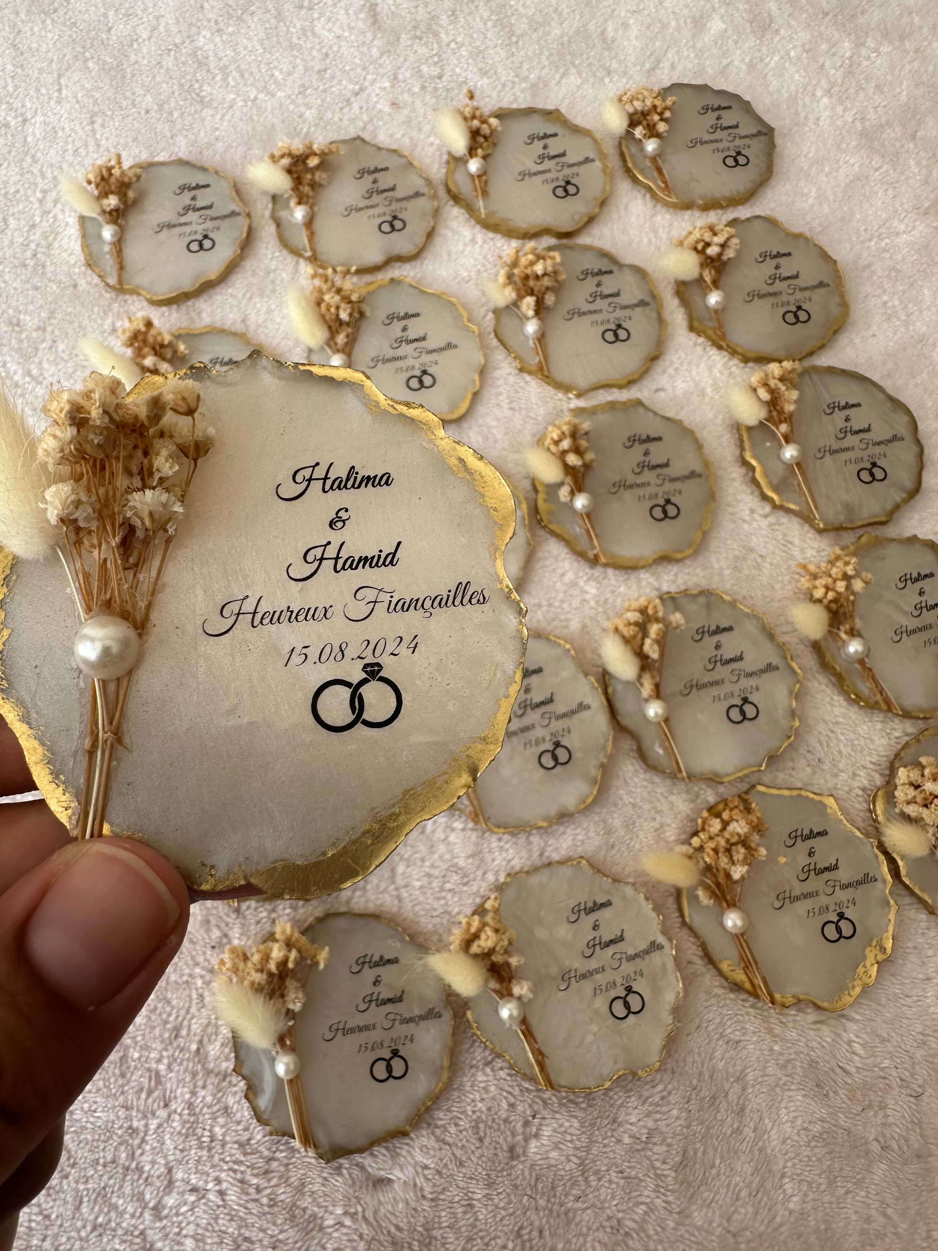 Personalized Boxed Ceramic Object / Lasting Keepsake (Wedding, Henna, Baby Favor) - gift