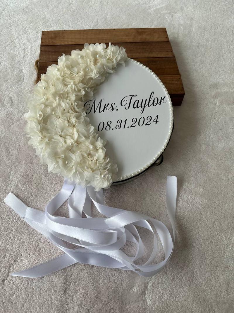 Süslü Çiçekli Gelin Tefi / Kına Gecesi Defi - tamborine