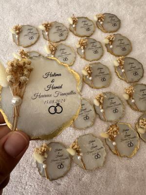 Kişiye Özel Kutulu Seramik Obje / Kalıcı Hatıra (Nikah, Kına, Bebek Hediyelik) - gift